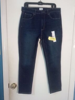Time And Tru Dark Blue Skinny Fitted Jeans Size 14 NWT
